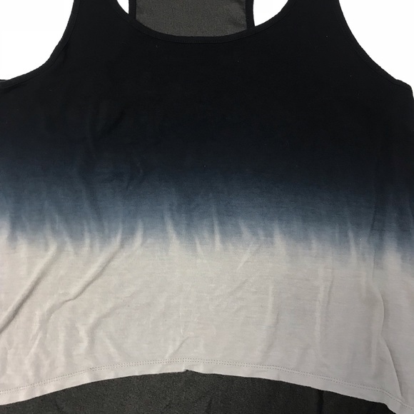 [Ambiance Apparel] Ombré Hi-Lo Chiffon-Back Tank - Picture 7 of 8